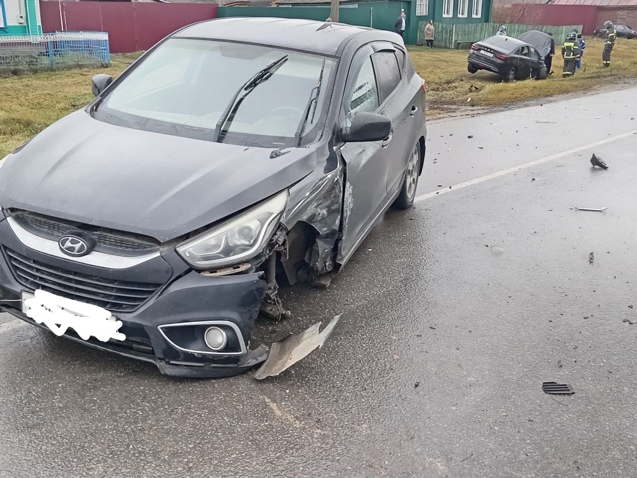 На трассе в Городищенском районе столкнулись две легковушки, есть пострадавший
