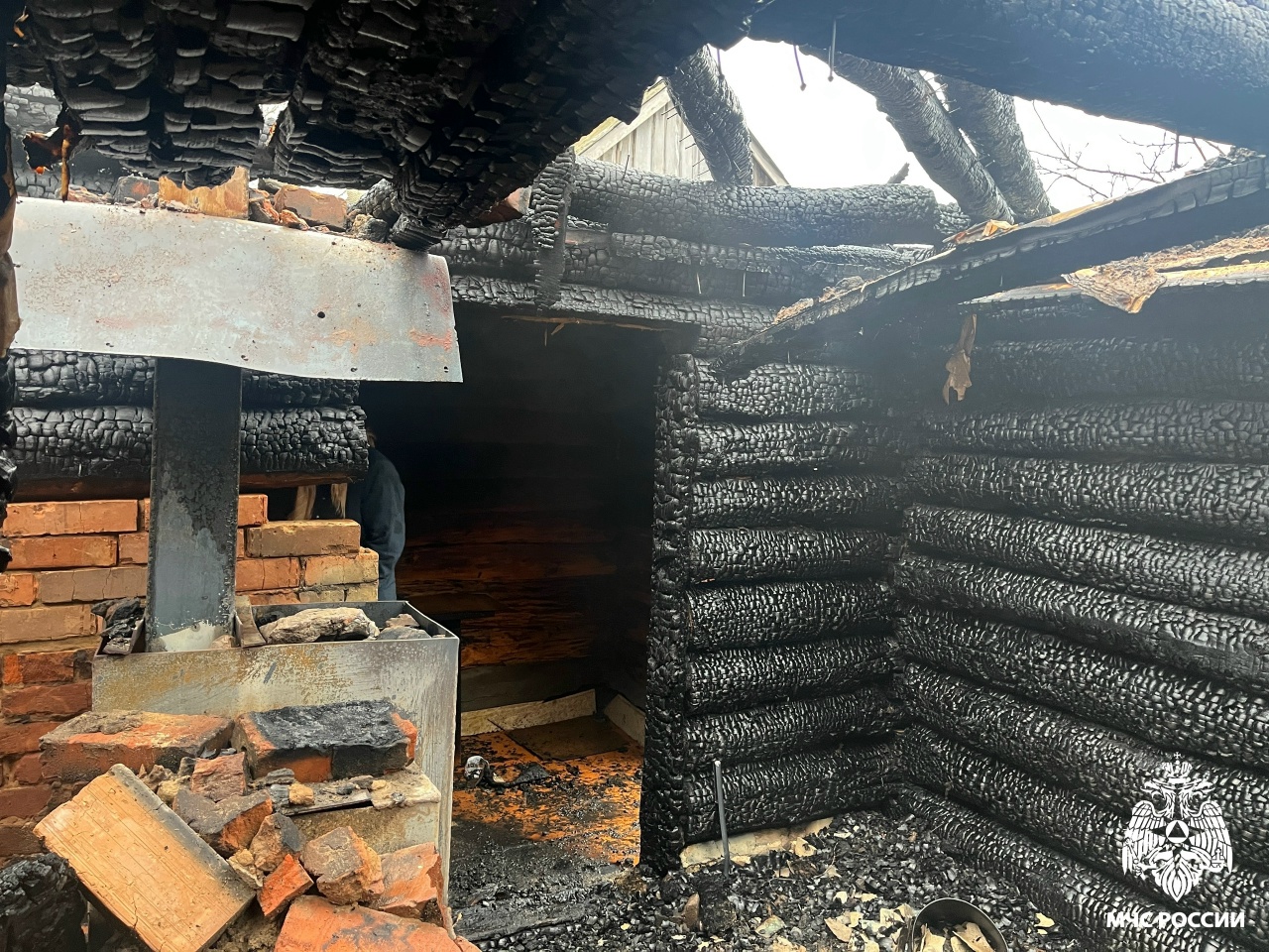 В Сосновоборском районе пожарные ликвидировали возгорание в бане