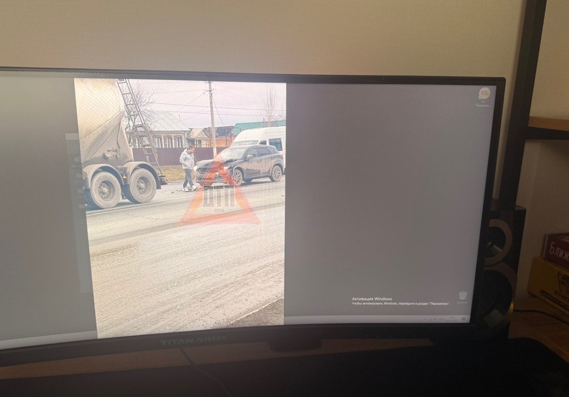 В Пензенской области водитель Mazda спровоцировал ДТП с бензовозом