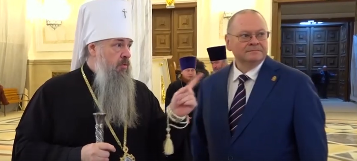 Олег Мельниченко показал как идут работы по росписи Спасского собора в Пензе