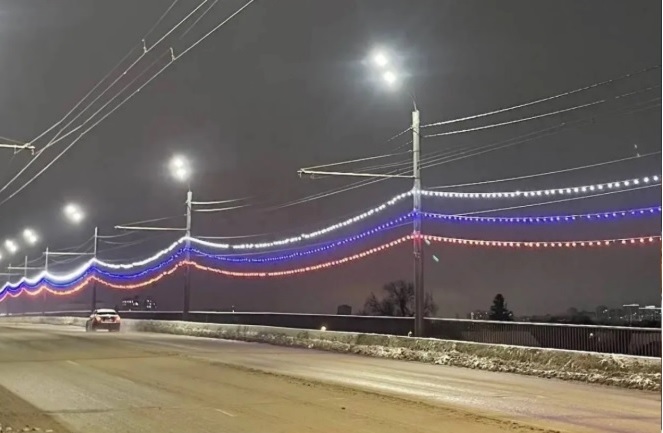 Праздничный триколор украсит мосты Пензы до 26 декабря