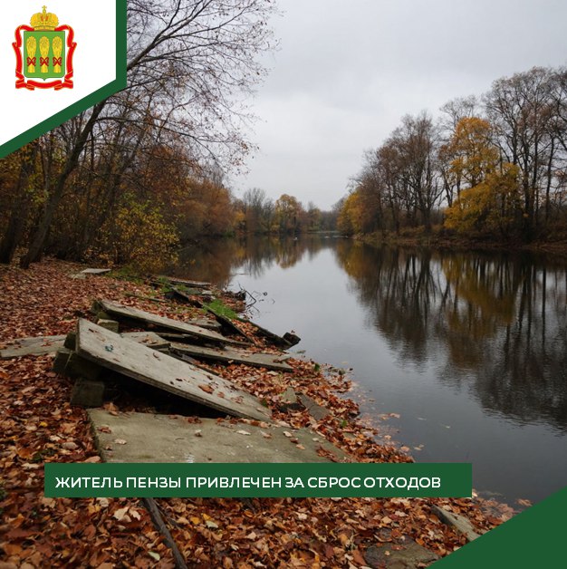 В Пензе оштрафовали мужчину за сброс строительного мусора в водоохранную зону