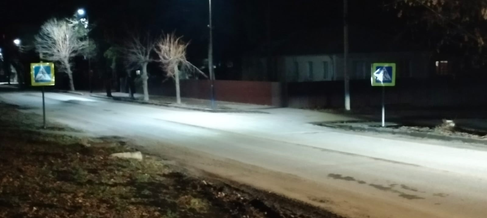 В Сердобске восстановили освещение на пешеходном переходе после обращения