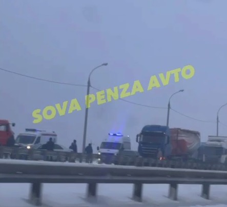 На трассе М5 «Урал» в Пензенской области ввели реверсивное движение из-за ДТП