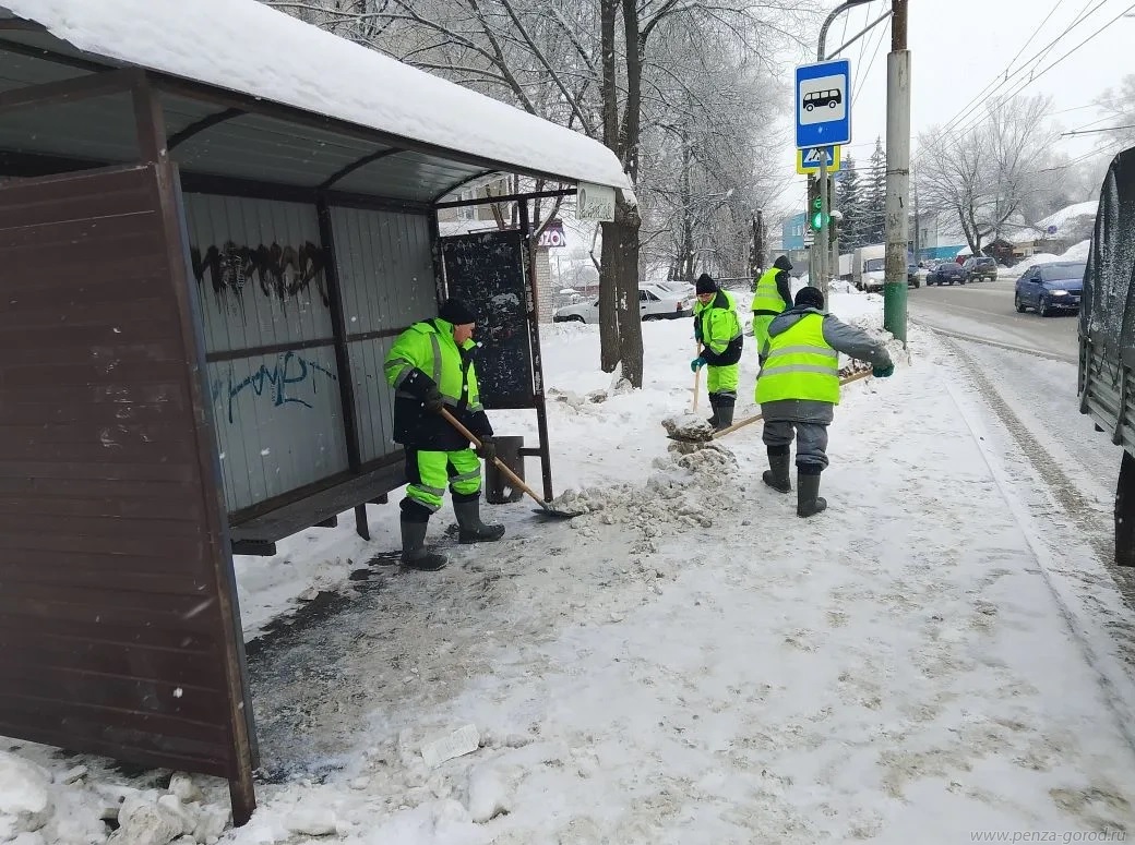 В Пензе в ночь на 20 января вывезли более 6 тысяч кубометров снега