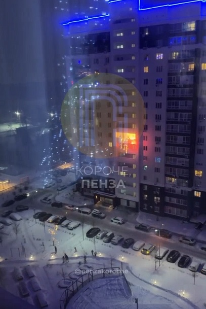 В Пензе салют взорвался на балконе жилого дома на Западной Поляне