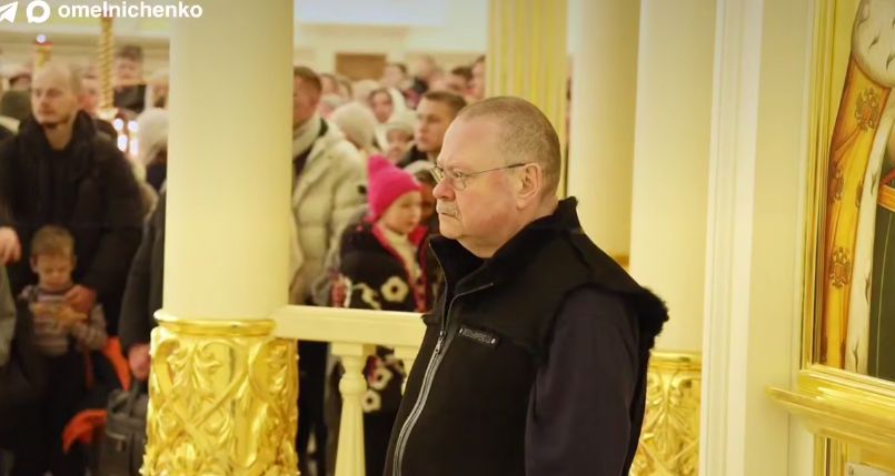 Олег Мельниченко встретил Рождество в Спасском соборе вместе с пензенцами