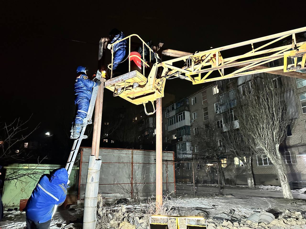 Пензенцы восстановили теплоснабжение в одном из микрорайонов Бердянска