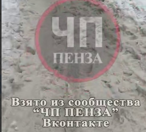 Пешеходы в центре Пензы вынуждены преодолевать снежное месиво