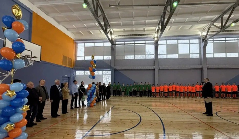 В Мокшанском колледже торжественно открыли обновленный спортзал