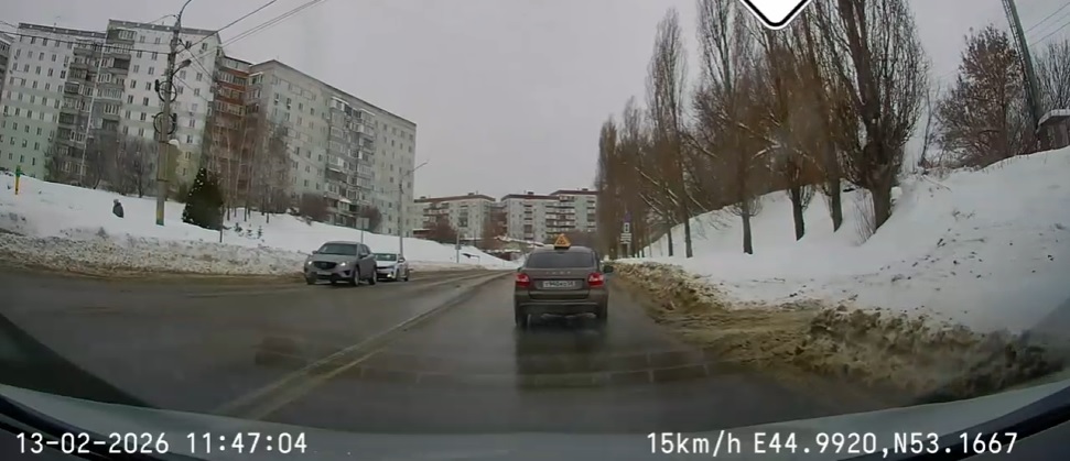 В Пензе водителя учебной Лады привлекли к ответственности после видео в соцсетях
