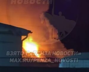 В Засечном в ночь на 23 февраля произошел крупный пожар напротив школы