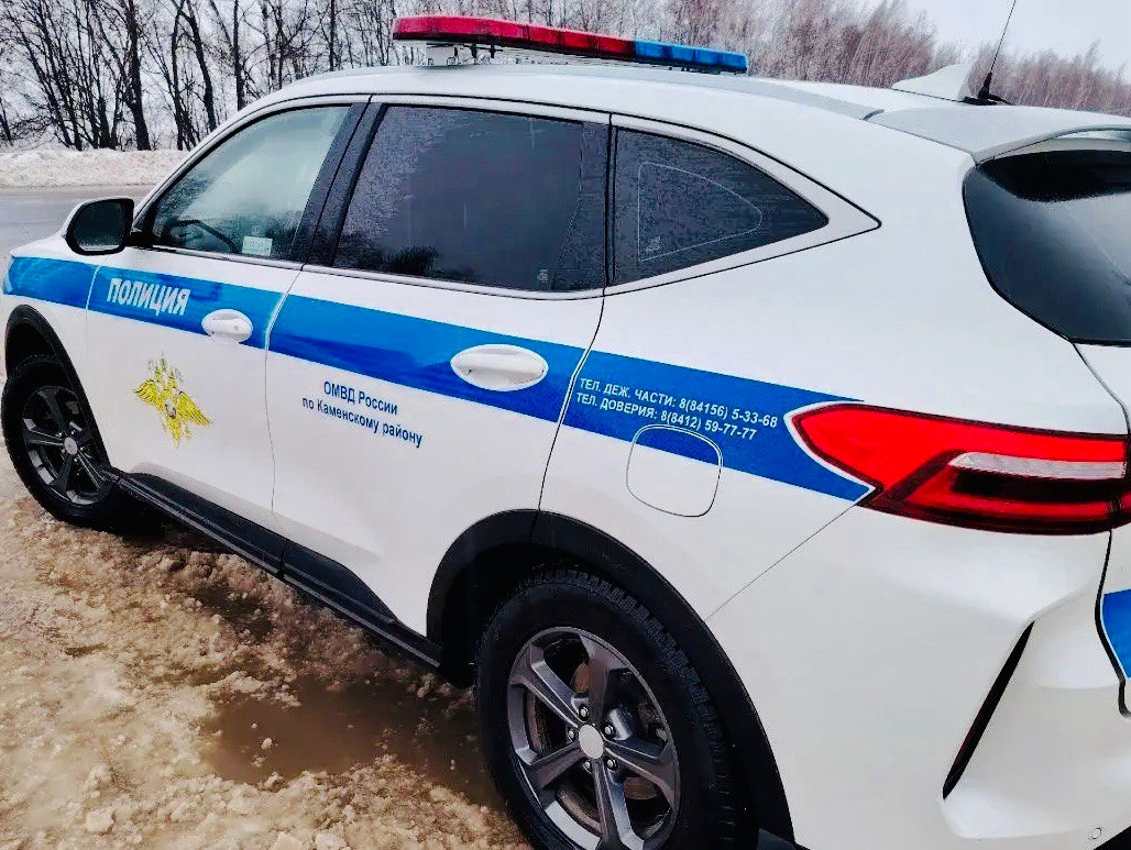 На трассе Пенза – Тамбов инспекторы помогли семье выбраться из снежного плена