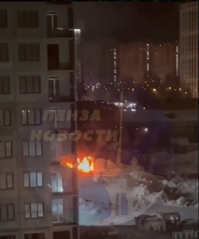 Названа предварительная причина пожара в пензе на улице Измайлова