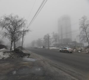 Пензу утром 20 марта накрыл густой туман