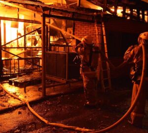 В Сердобском районе огонь уничтожил кирпично-блочную баню