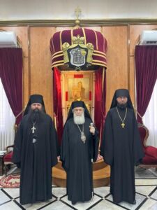 Клирик Пензенской епархии встретился с Патриархом Иерусалимским Феофилом III