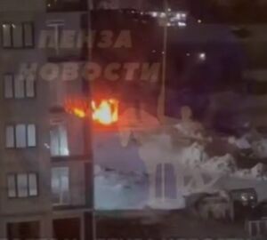 В Пензе ночью случился пожар на территории строящегося ЖК
