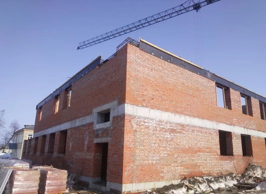 В рабочем поселке Земетчино продолжается строительство медкорпуса