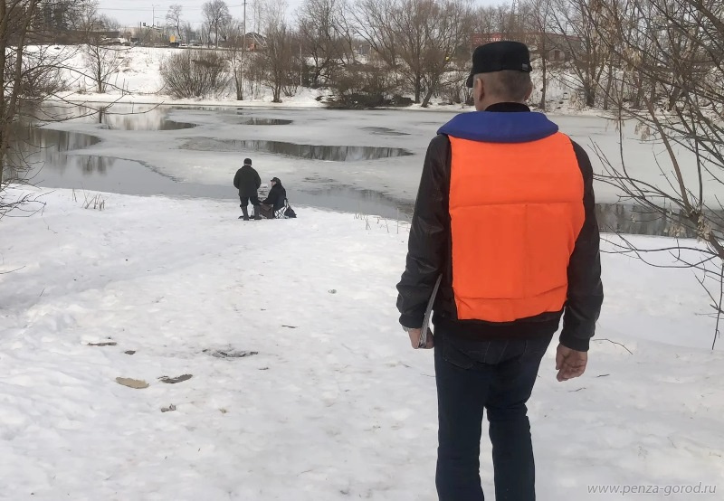 В Пензе начали штрафовать за выход на лед
